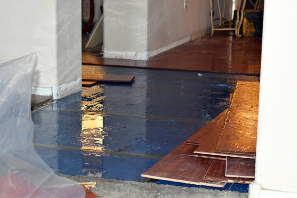 Professional Water Damage Restoration technician working in Grantham, NH